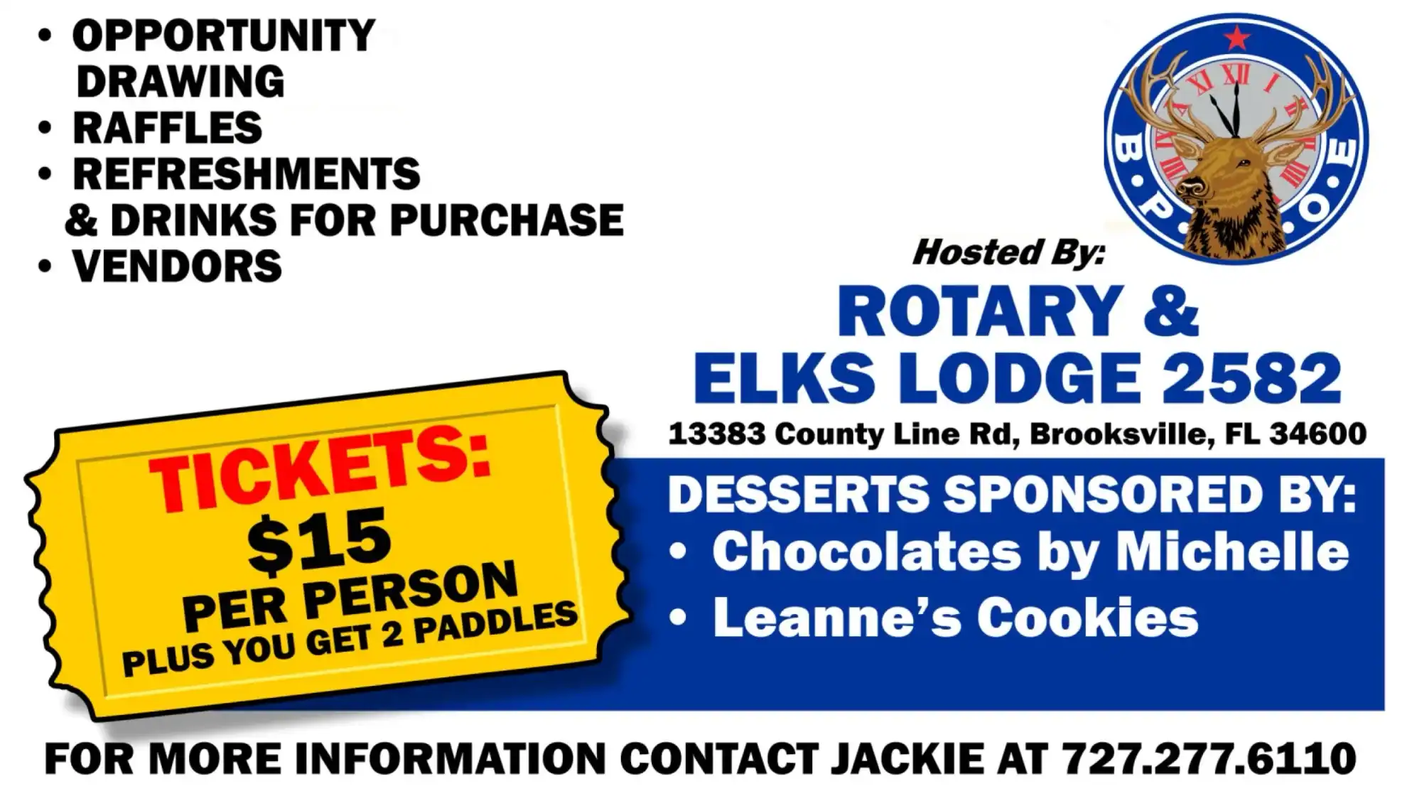 Quarter Auction ticket info