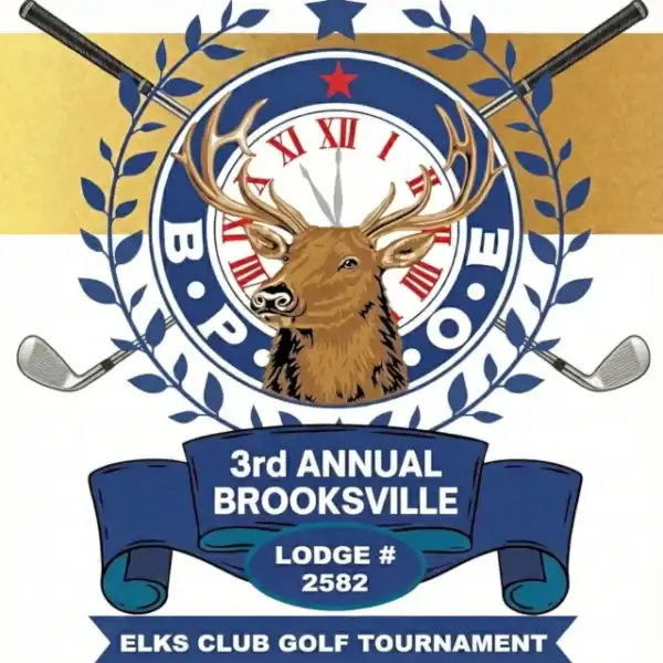 Elks 2582 3rd golf logo