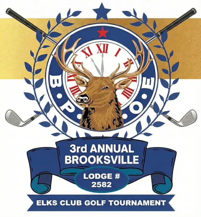 Elks 2582 3rd golf logo
